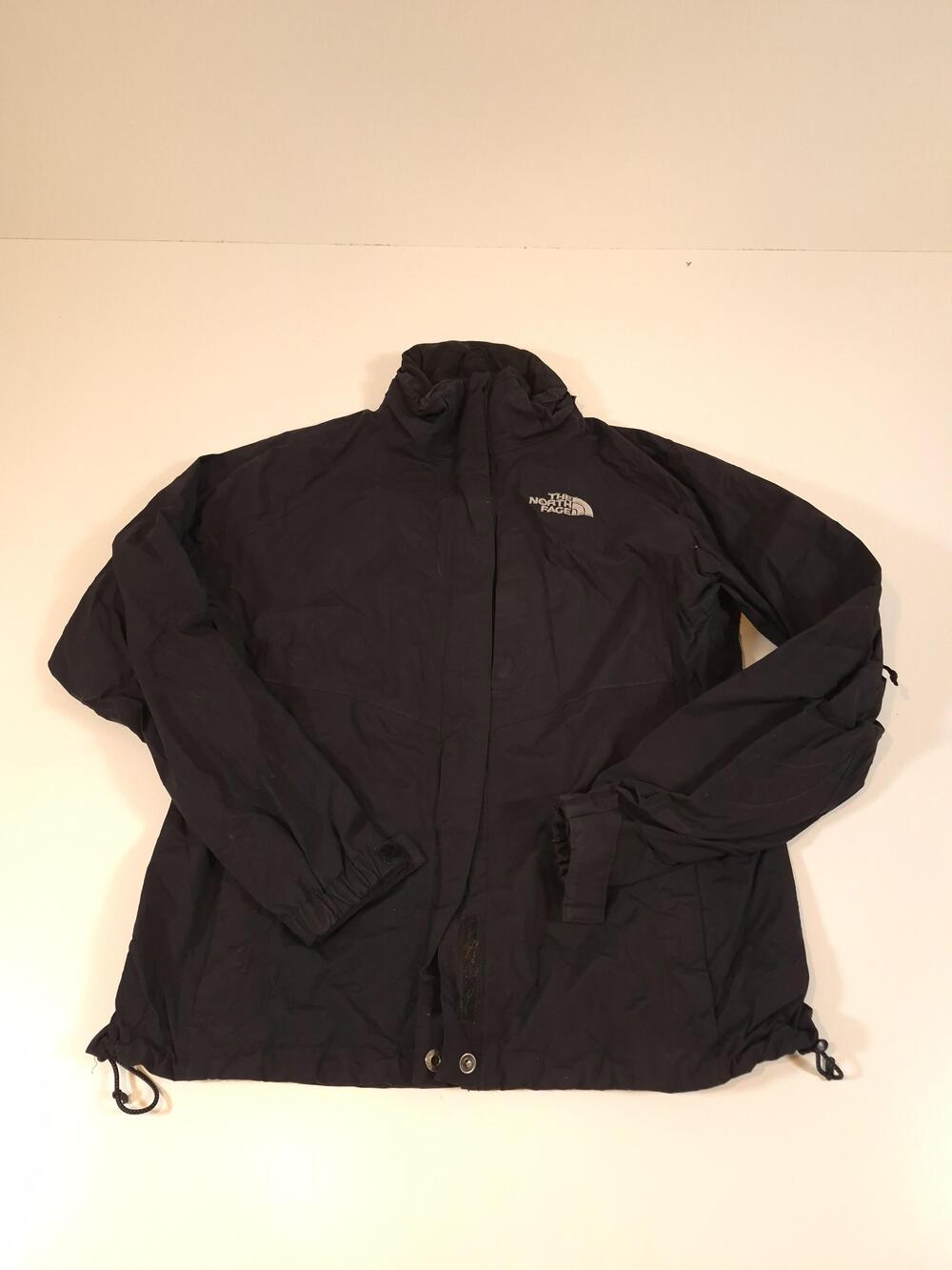 The North Face Jacket Womens Medium Black HyVent Waterproof Hooded Rain Coat